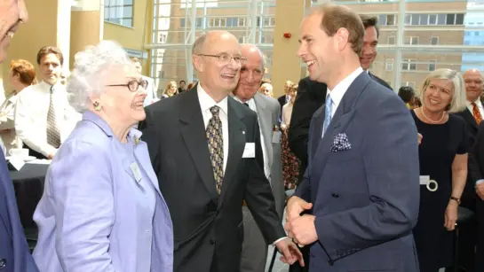 Fraser and Margot Fell with Prince Edward