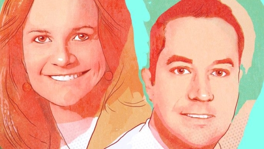 Colourful photo of Dr. Carol-Anne Moulton and Dr. Tim Jackson