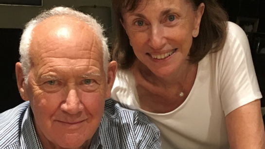 Patient David Guttman with his wife Marilyn