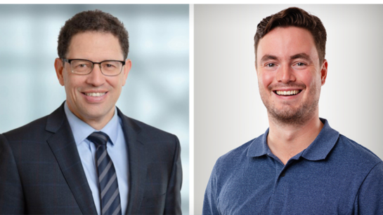 Dr. Mark Bayley, (L), is a Senior Scientist at the KITE Research Institute at UHN and the senior author of the new study; Evan Foster is a clinical research assistant at UHN's Hull-Ellis Concussion and Research Clinic