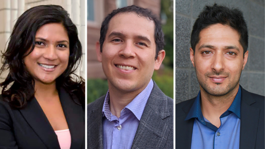 (L to R) Drs. Shabana Amanda Ali, Osvaldo Espin-Garcia and Mohit Kapoor were authors on the study out of UHN's Schroeder Arthritis Institute. (Photo: UHN StRIDe Team)