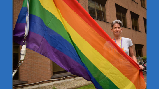 Pride Month flag raising