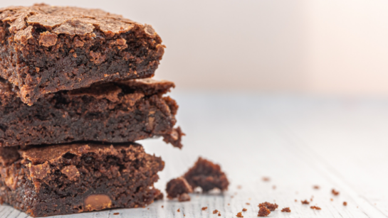 Heart month brownies