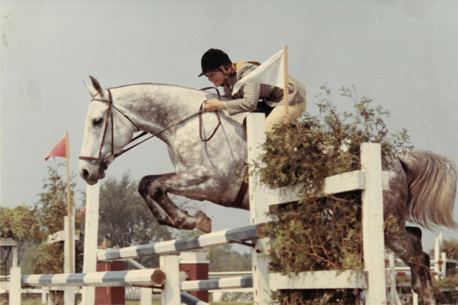 Gill and Kestrel jumping