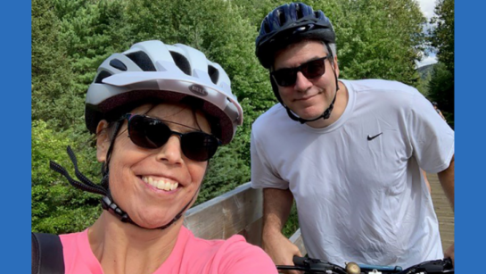 Nathalie Lacoste-Hofmann and husband, Ron.