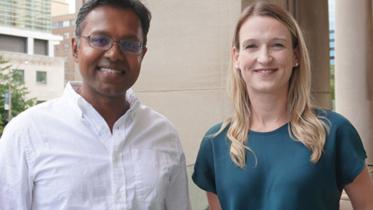 Drs. Dinesh Thavendiranathan, (L), and Kate Hanneman