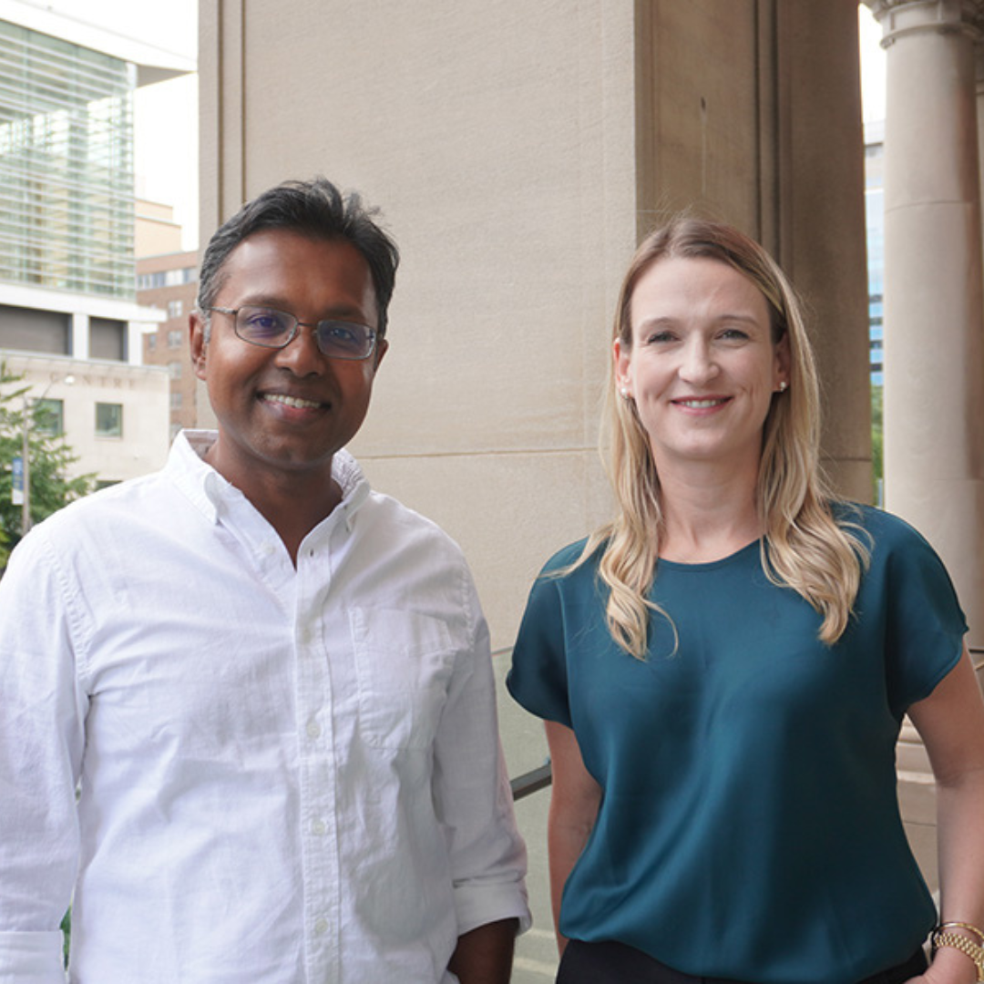 Drs. Dinesh Thavendiranathan, (L), and Kate Hanneman