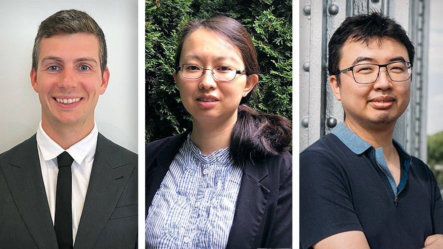 The study's authors include, (L to R), Drs. Alexandre McDougall, a former medical resident at UHN; and Meiqi Guo and Alan Tam, who are clinician scientist's at UHN's KITE Research Institute. (Photo: UHN StRIDe Team)