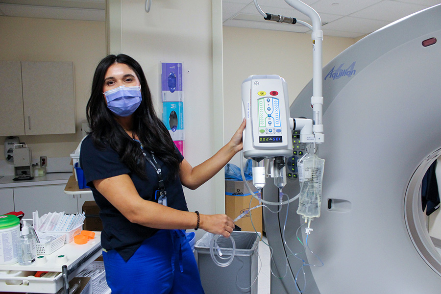 Samantha Mercieca, a medical radiation technologist at UHN, specializes in CT scans.