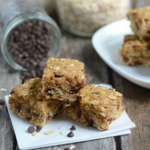Nut-free chocolate chip oat bars