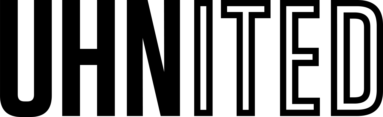 UHNITED logo in black