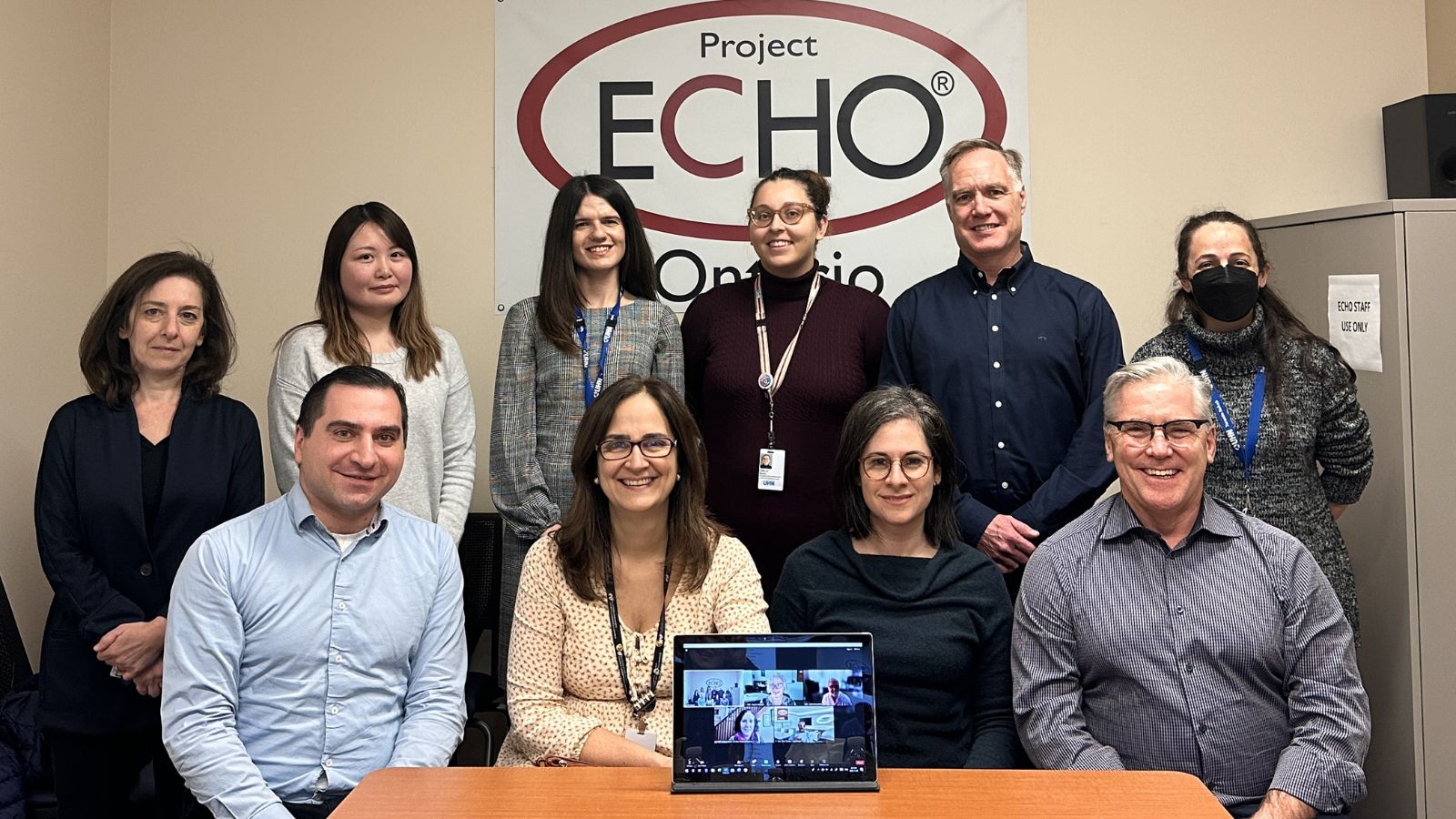 Some Members of the Interprofessional "Hub" Team for the ECHO Ontario Chronic Pain and Opioid Stewardship program at Toronto Rehab.