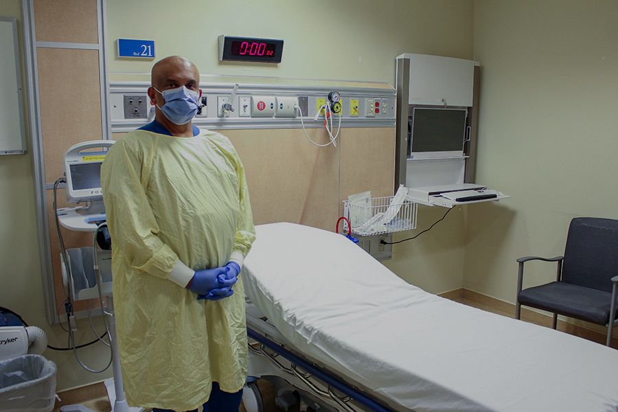 Harish Jayadharan, a perioperative service attendant at Toronto General Hospital
