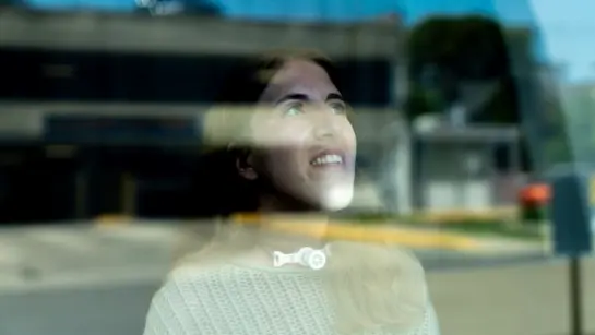 Liana Hart looks out of a window at Toronto Western Hospital