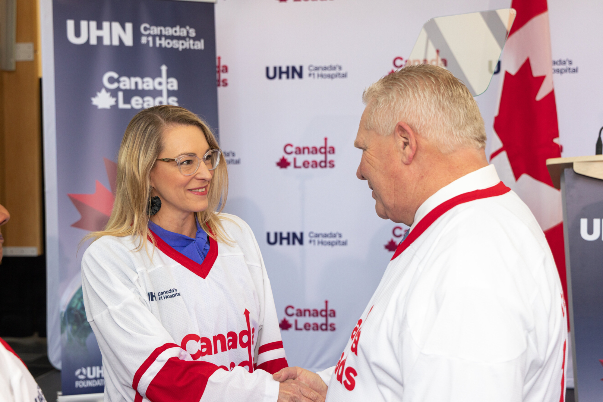 Julie Quenneville and Doug Ford