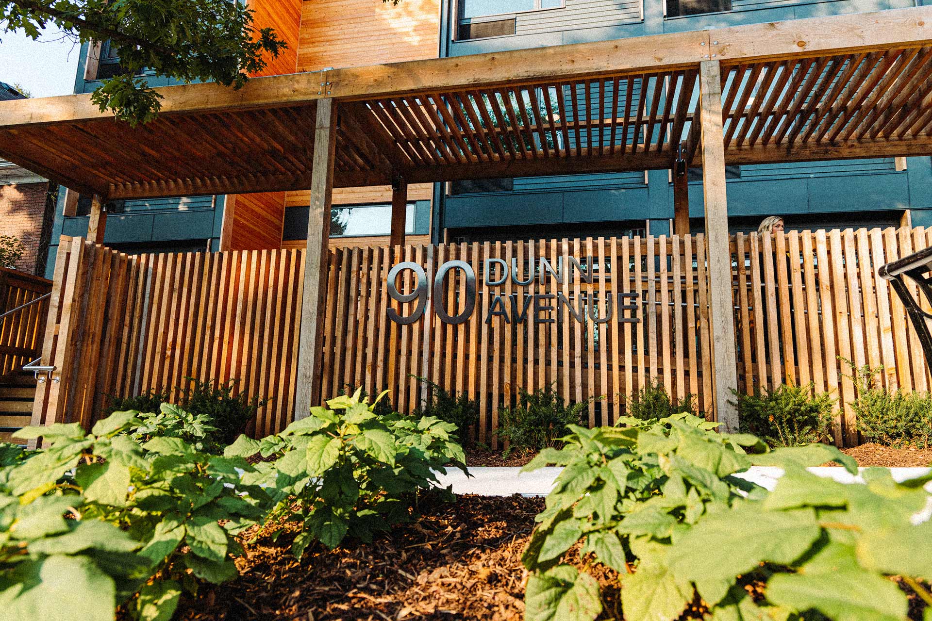 Exterior photo of Dunn house.