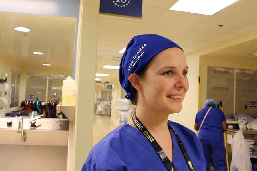 Dr. Laura Donahoe, a thoracic surgeon at UHN, began the initiative, which has diverted more than 1,040 kilograms of copper from landfills sites since 2020. (Photo: UHN)