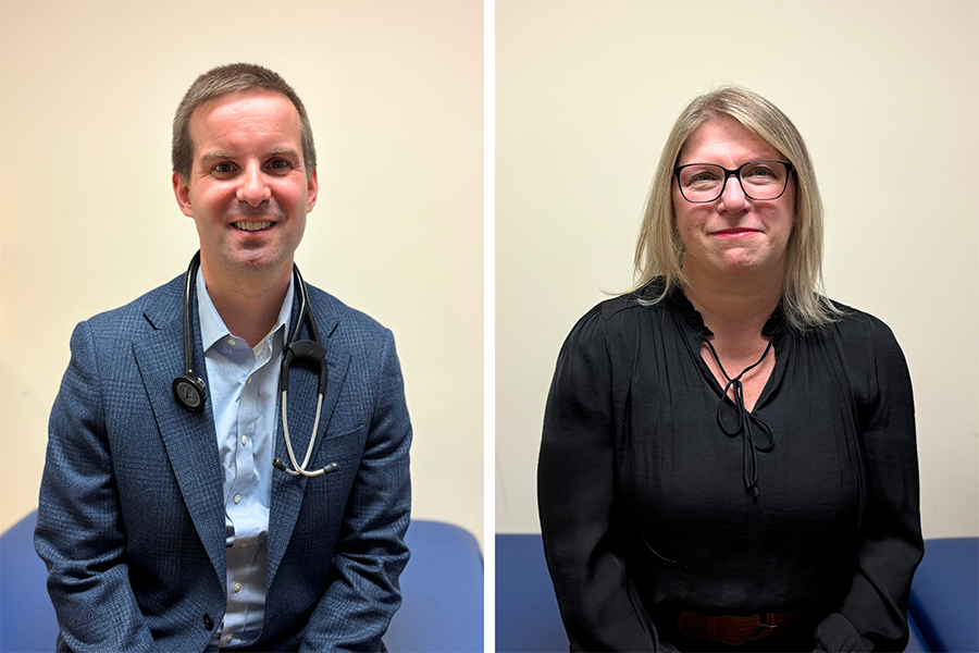 Dr. Richard Norman, (L), Geriatrics Lead at UHN, and Dr. Carolyn Gosse, UHN Clinical Vice President, are leading the new Older Adults Action Plan.