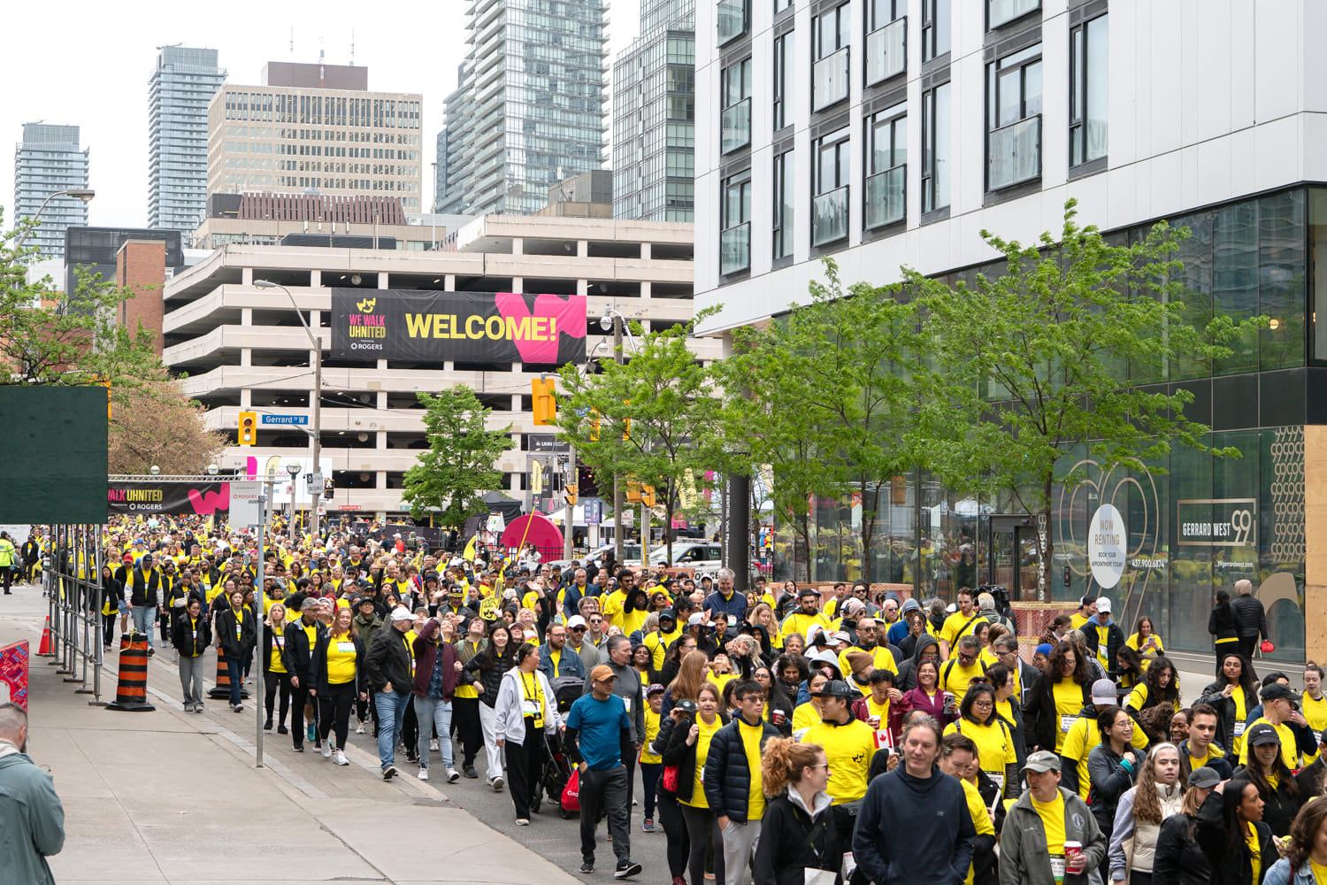 Participants in We Walk UHNITED take to the streets in support of UHN.