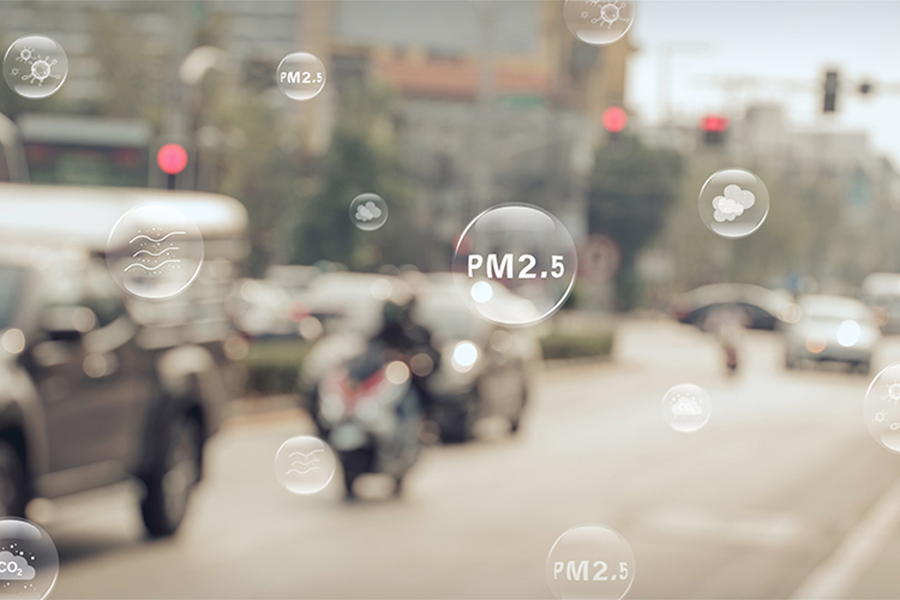 Air pollution stock image.