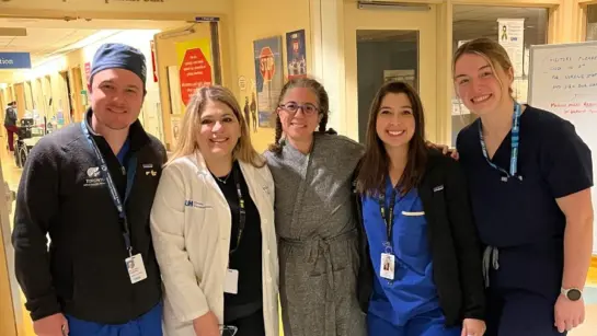 Helene Goldberg and her care team at UHN.