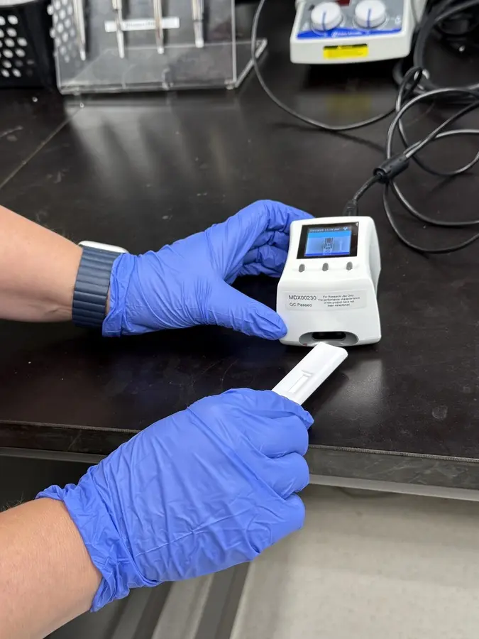 EBUS-Chek demonstration in the lab.