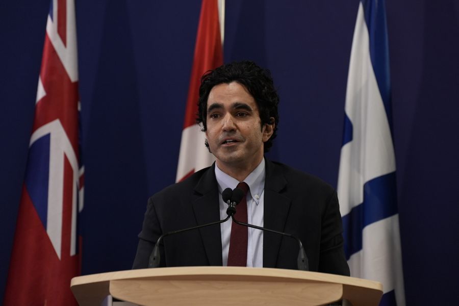 Dr. Andrew Boozary announcing Dunn-2 Housing Initiative