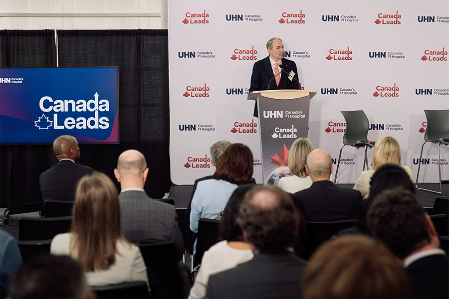 Canada Leads 2026 Dr. Kevin Smith speaking in front of attendees.
