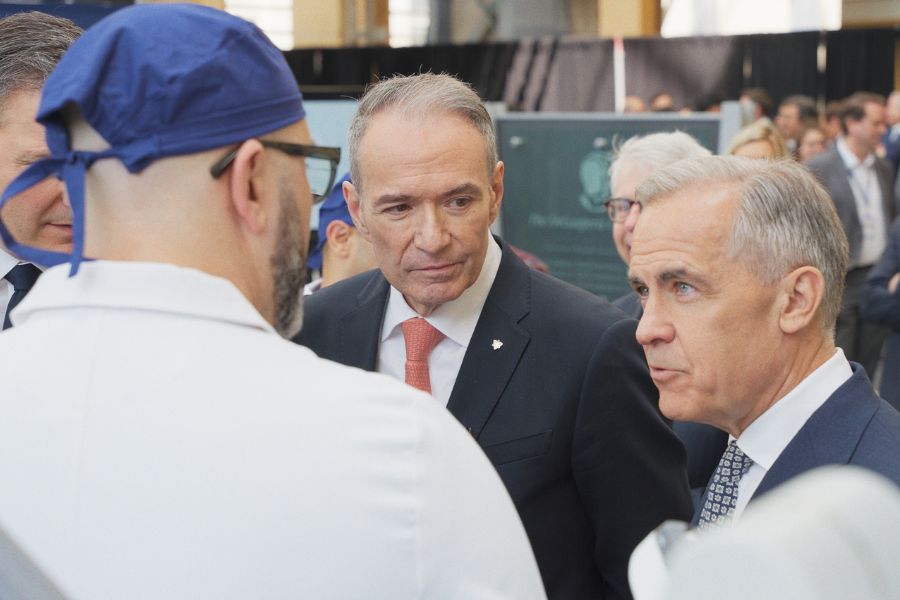 Prime Minister Mark Carney with UHN President & CEO, Dr. Kevin Smith