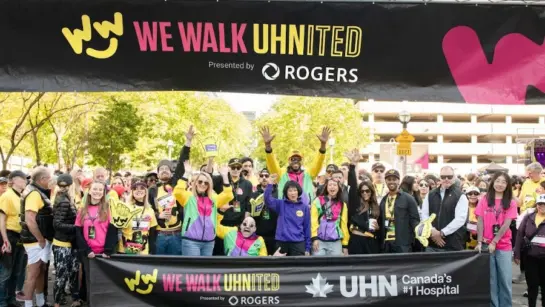 2nd annual We Walk UHNITED presented by Rogers starting line.